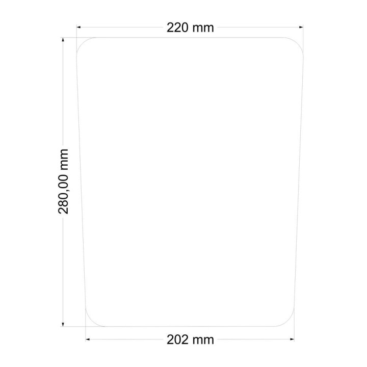 Deska do pantografu, słonina, grubość 25mm