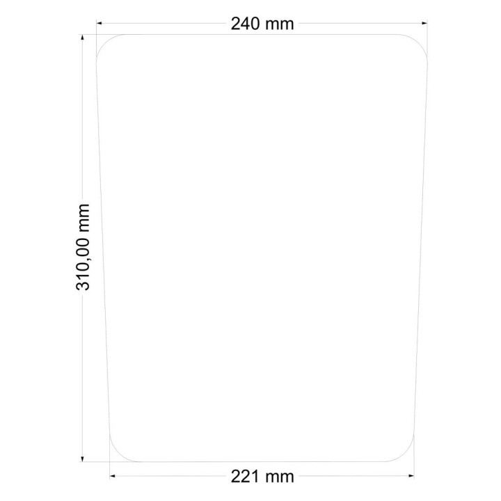Deska do pantografu, słonina, grubość 25mm