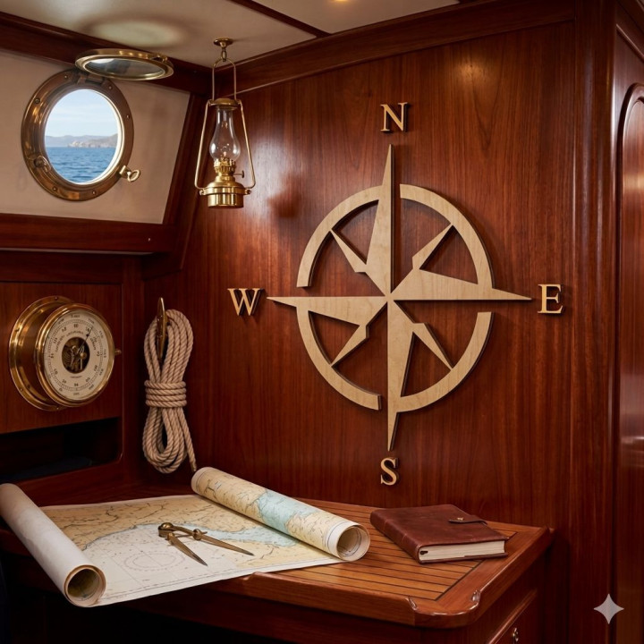 Róża wiatrów - kompasowa - wzór1